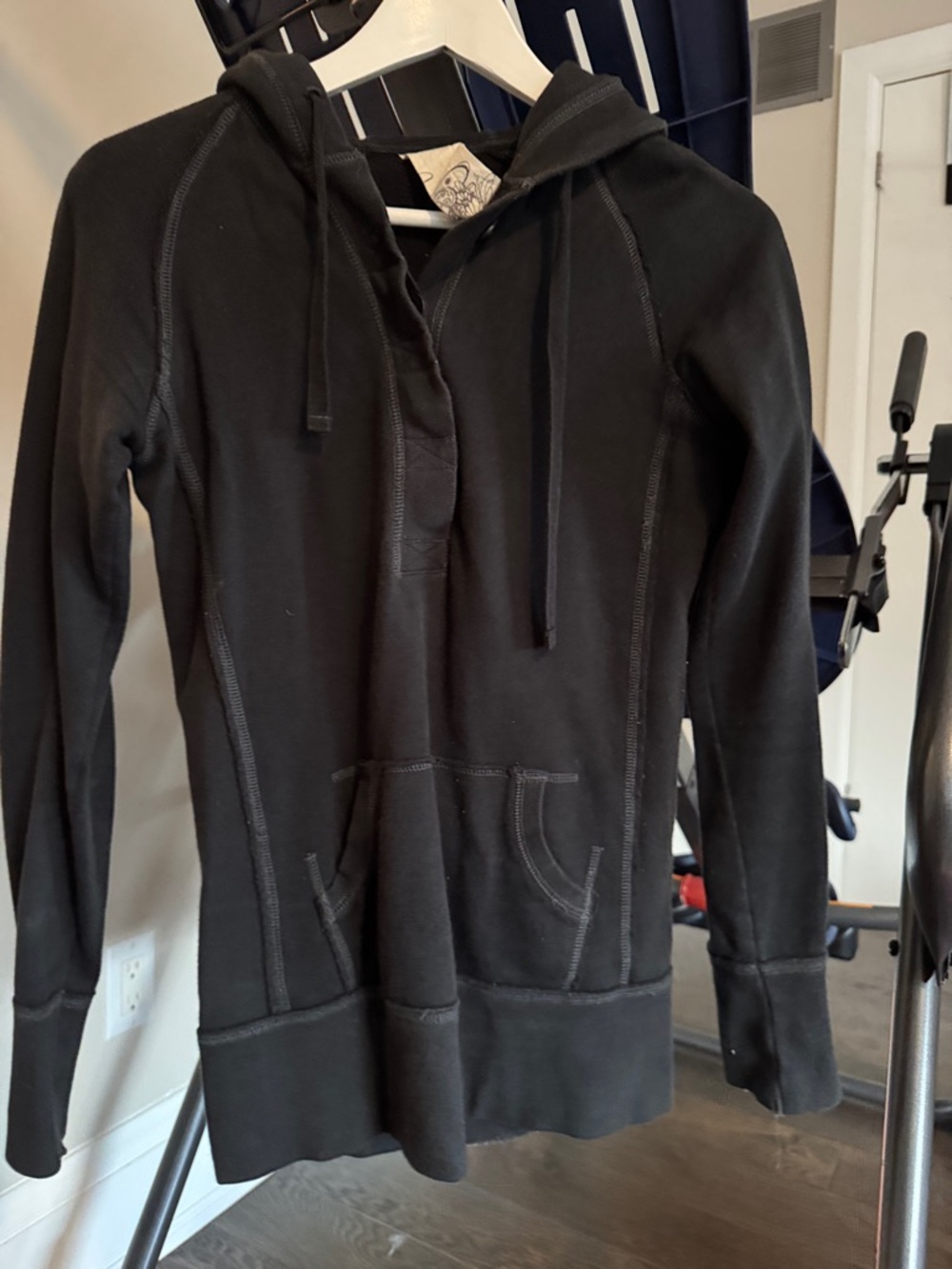 Talula Black Zip-Up Hoodie Sweater
